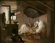 Carl Spitzweg The Poor Poet (mk09) oil painting artist